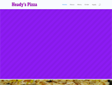 Tablet Screenshot of headyspizza.com